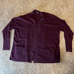 Sonoma Maroon Open Cardigan with pockets! XL.